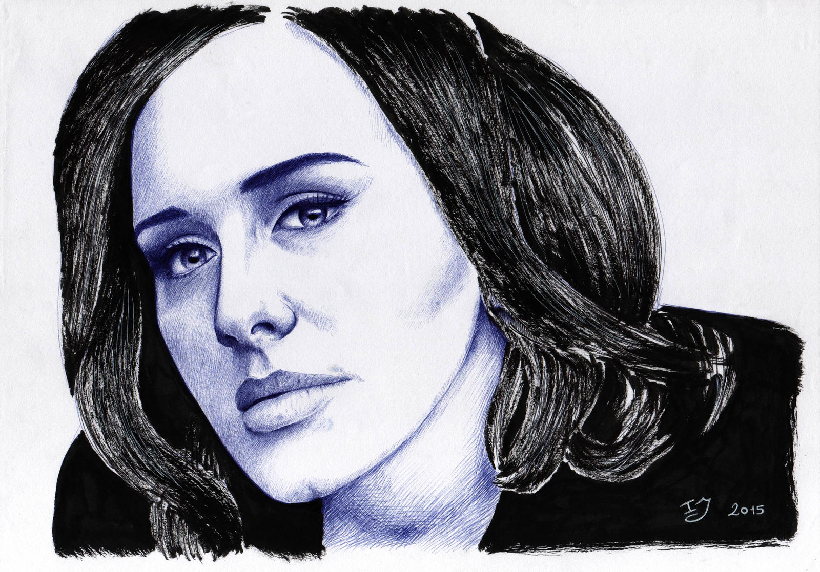 Adele Hello :) pen and paper by IvanJovanovic on DeviantArt