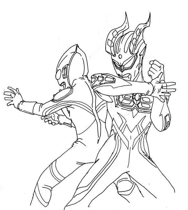 ultraman zero coloring pages - photo #22