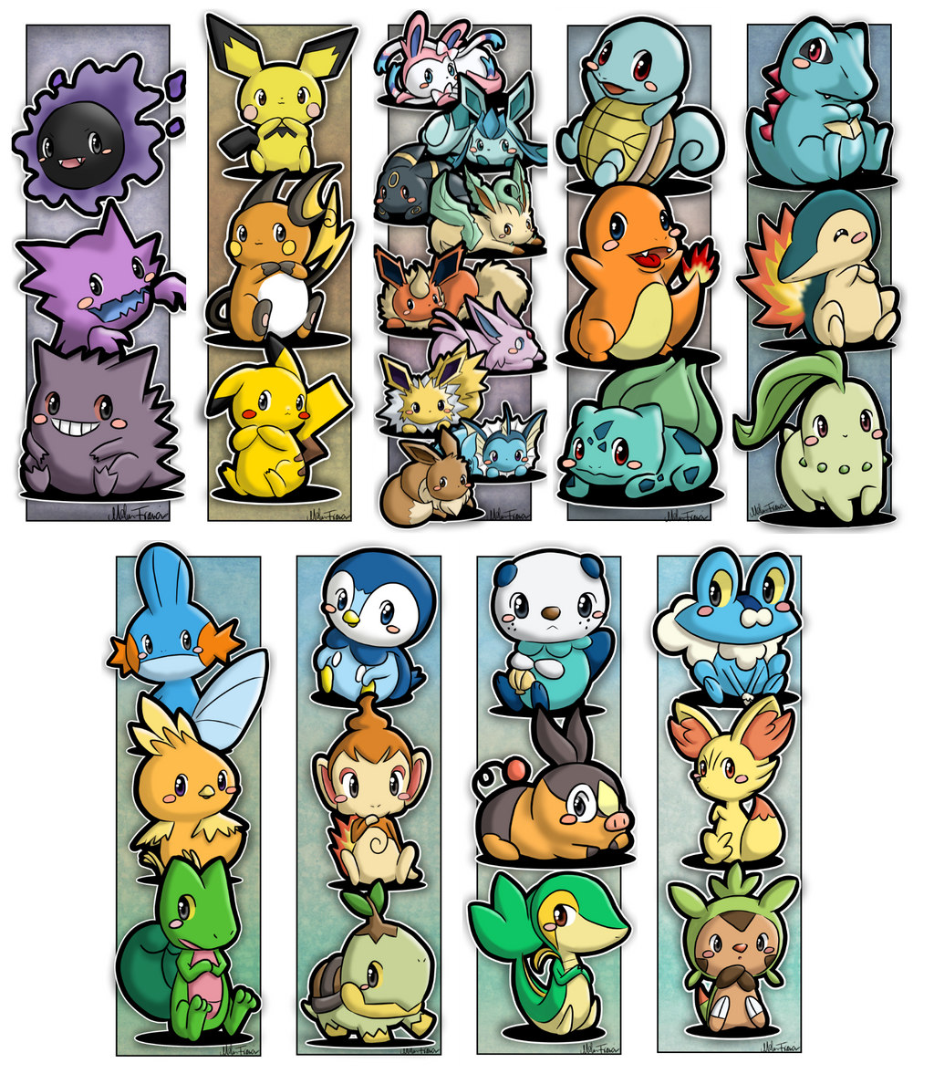 Pokemon Bookmarks by melissah84 on DeviantArt