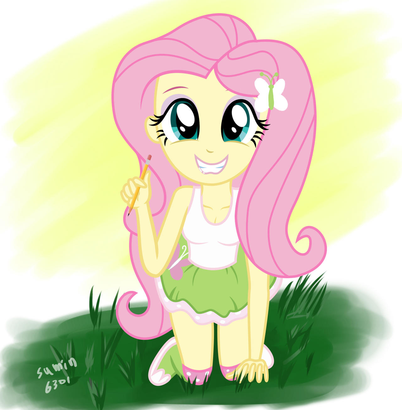 Nice Fluttershy by CloudyGlow | Fluttershy, Equestria 