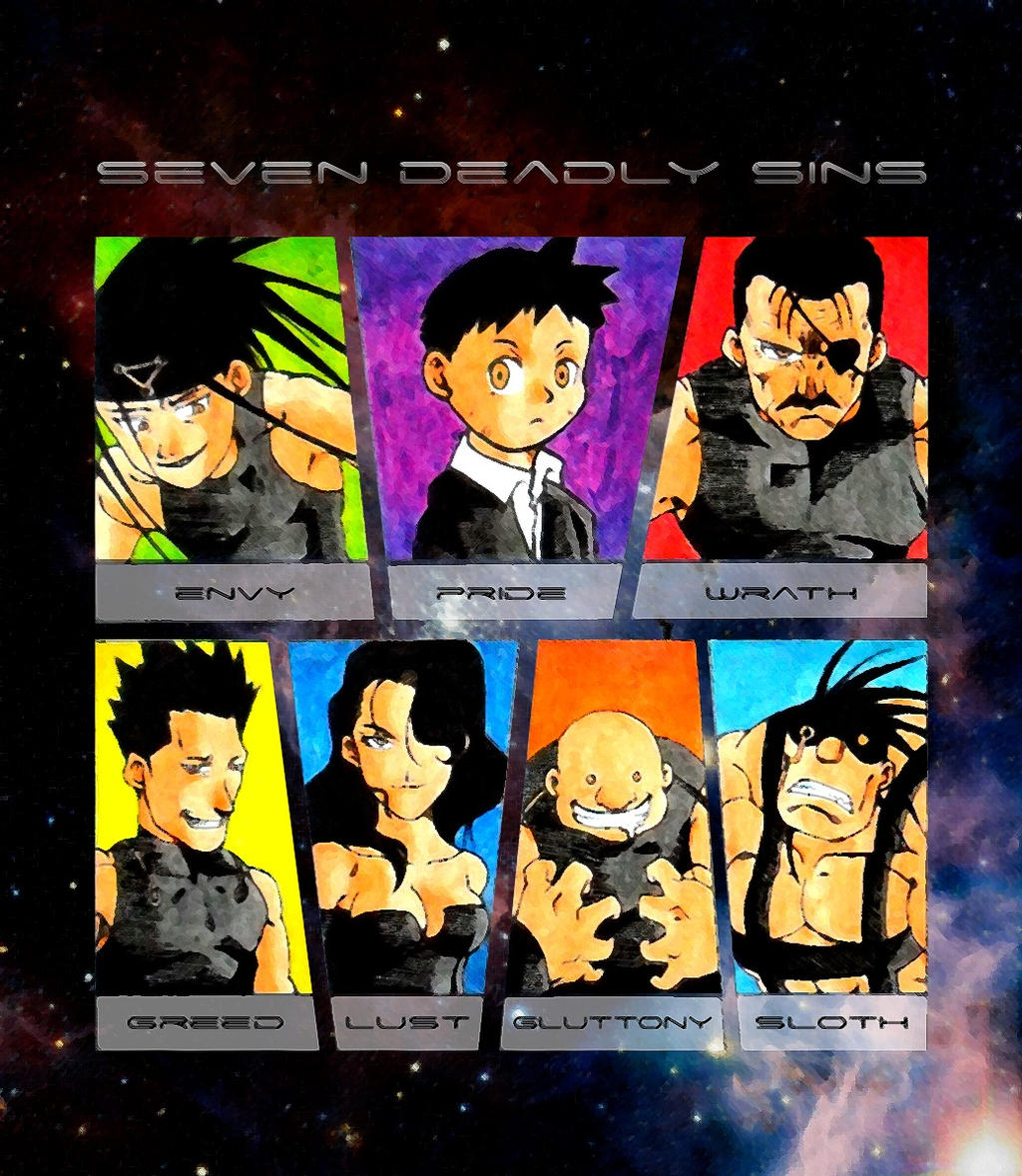 Seven Deadly Sins [Fullmetal Alchemist] by Jetology on DeviantArt