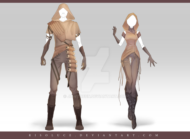 (CLOSED) Adoptable Outfit Auction 187 - 188 by JawitReen
