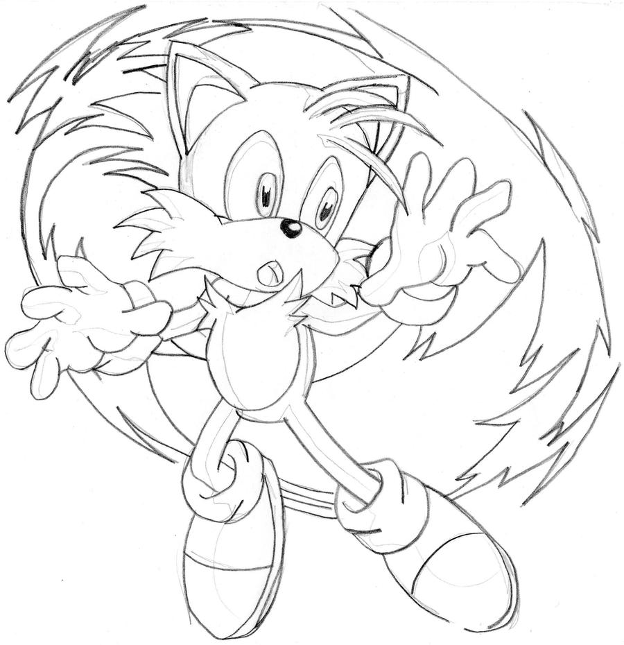 tails sonic coloring pages - photo #21
