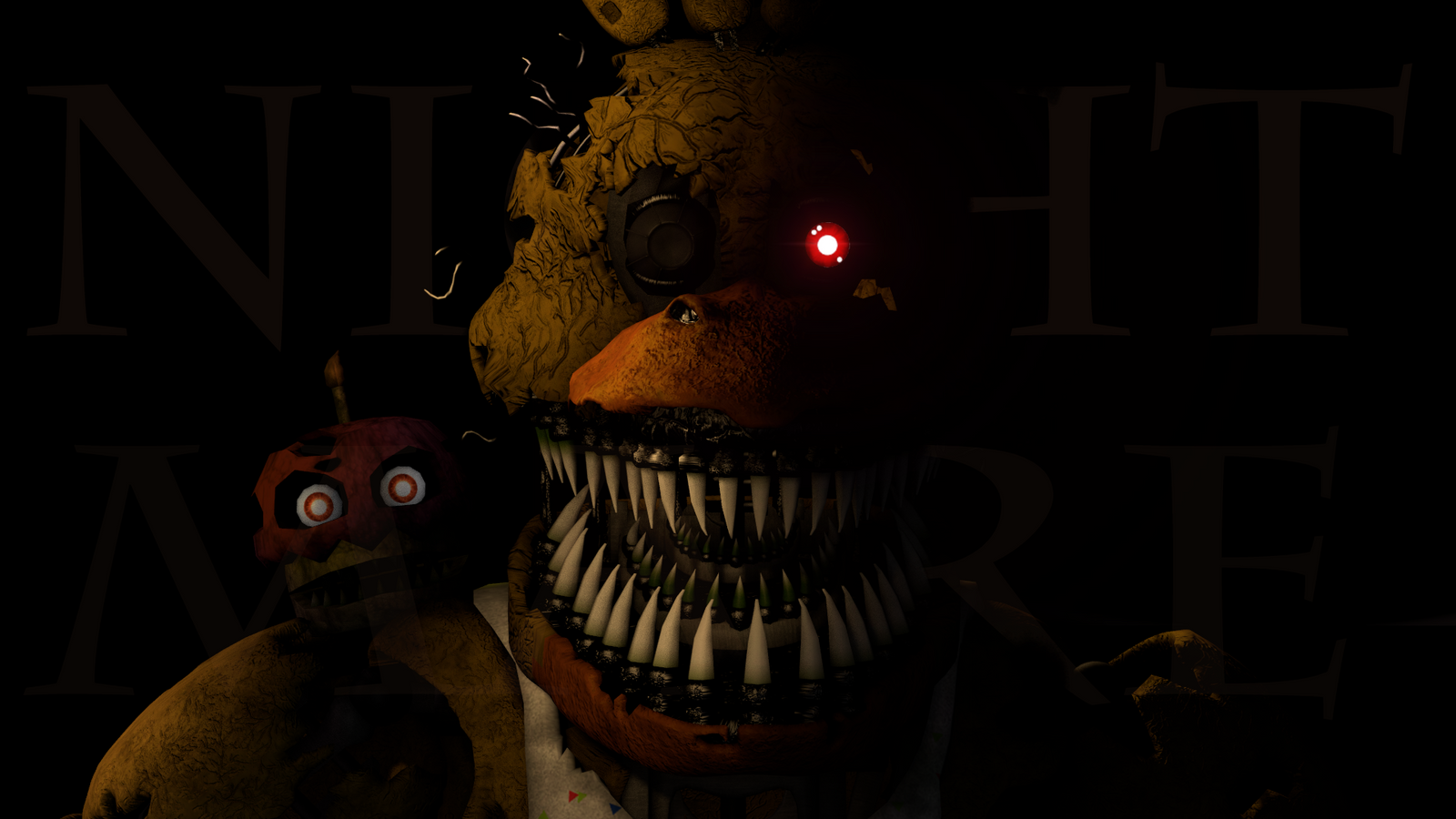 1 nightmare chica (five nights at freddy's) hd wallpapers on nightmare chica wallpapers