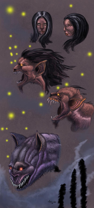 OSC: Lykanos Werewolf Transformation 1 of 2 by JakkalWolf 