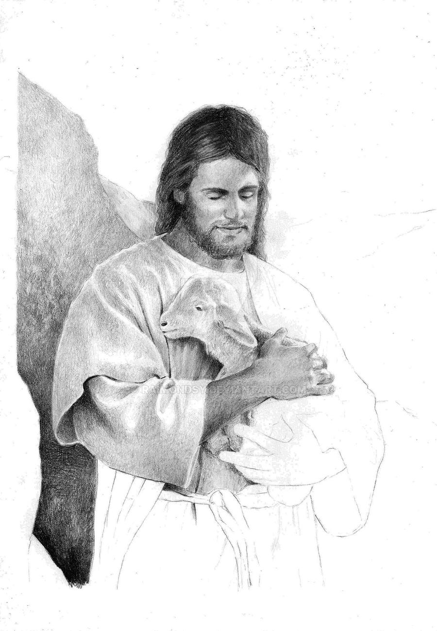 clipart of jesus and lamb - photo #25