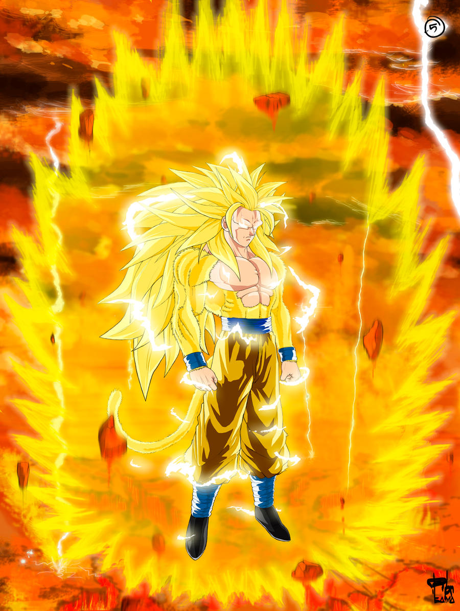 Son Goku - Do you remember? This is how SSJ5 supposed to look like