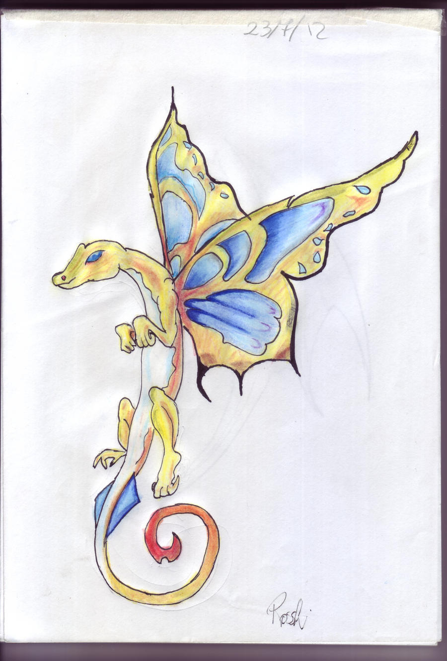 Butterfly dragon by Rosshi on DeviantArt