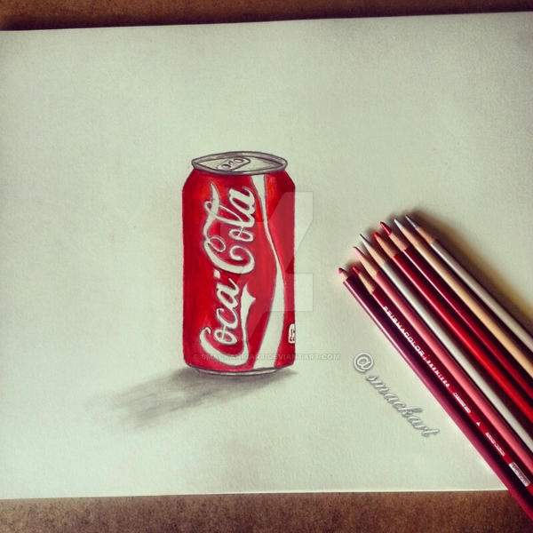 Coca-Cola can drawing by smackanicart on DeviantArt