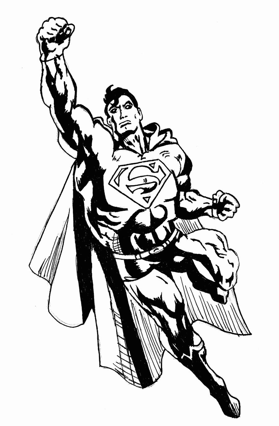 superman clipart black and white - photo #19