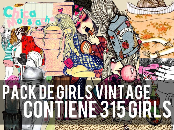 Pack Girls Vintage by YinaMoustache1D4