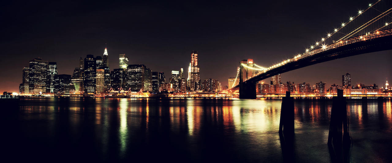 Night view of New York