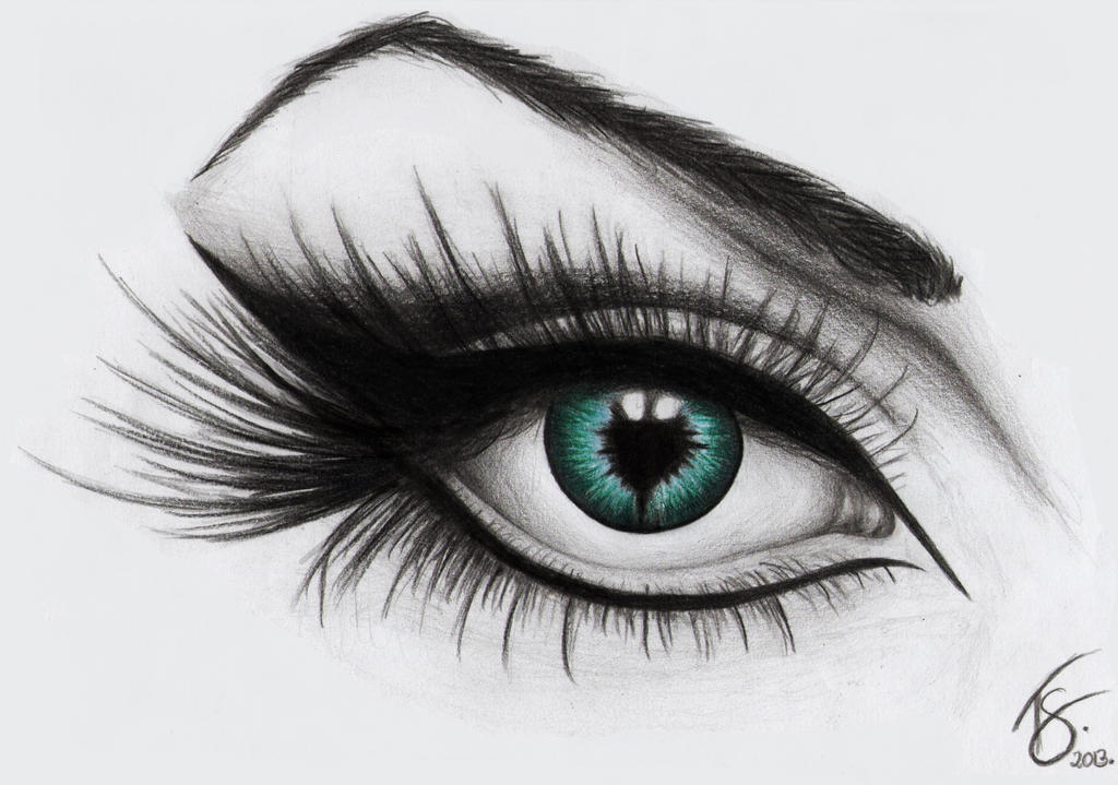 An eye - drawing by