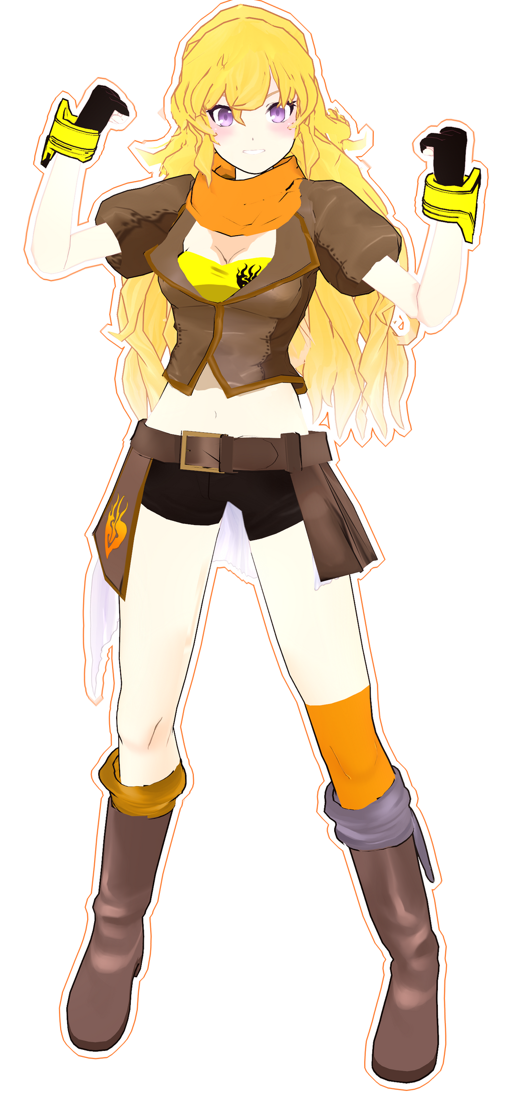mmd .::Yang Xiao Long::. by whimsicottsh on DeviantArt