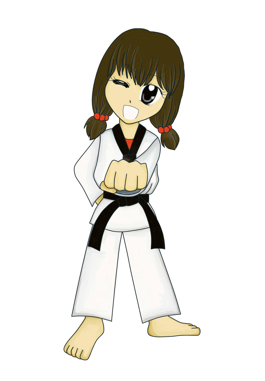 girl karate clipart - photo #12