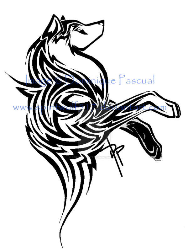 Tribal Wolf Tattoo by SpiritWolf517 on DeviantArt