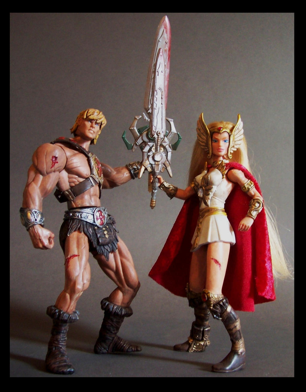 Image result for he man and she ra toys