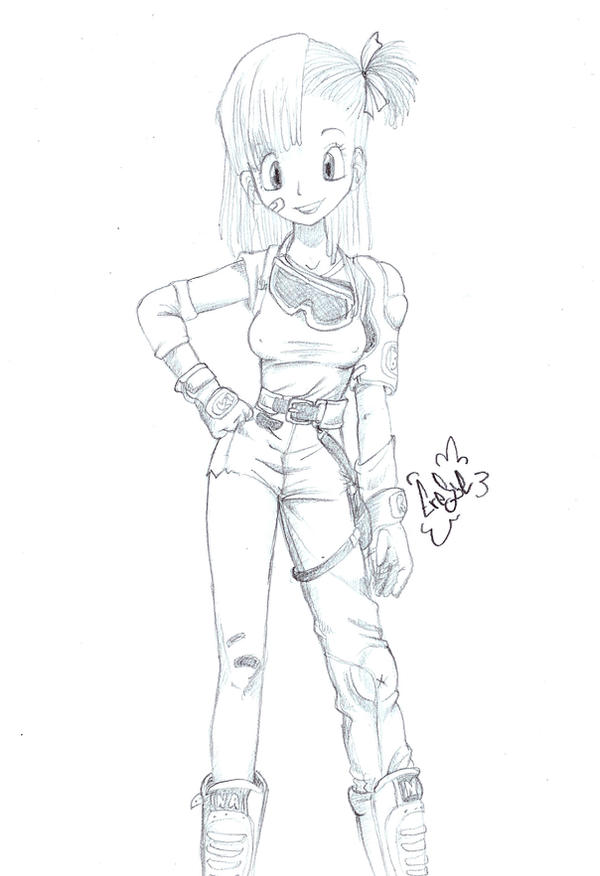 Bulma in black and white by EreSse91 on DeviantArt