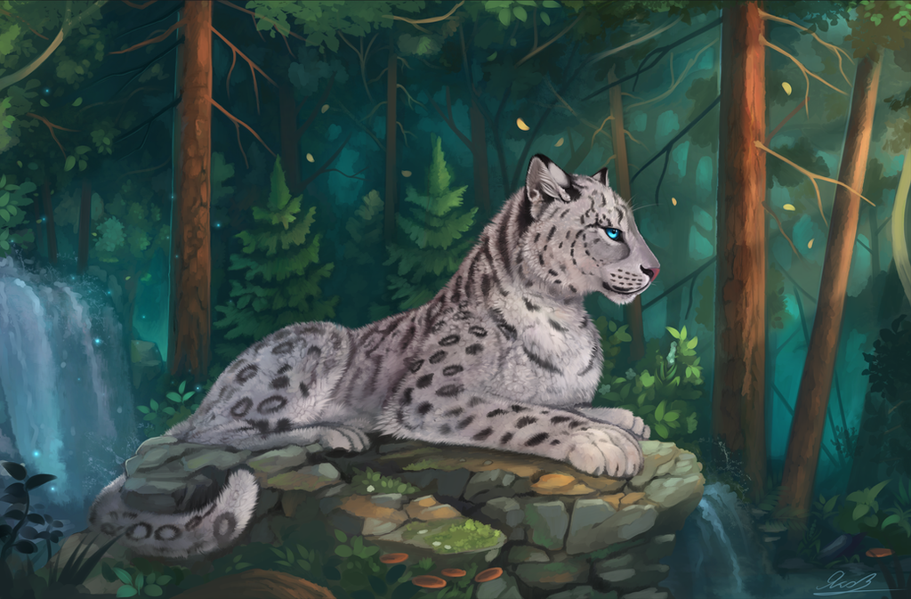 Leopard Fire - Fantasy Leopard Art by rajewel (Deviantart 
